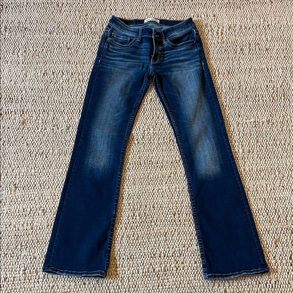 BKE Women's Dark wash low rise Boot Cut Jeans - Picture 2 of 12